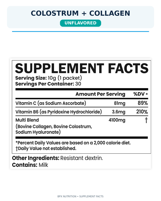BPX Collagen & Colostrum Packets