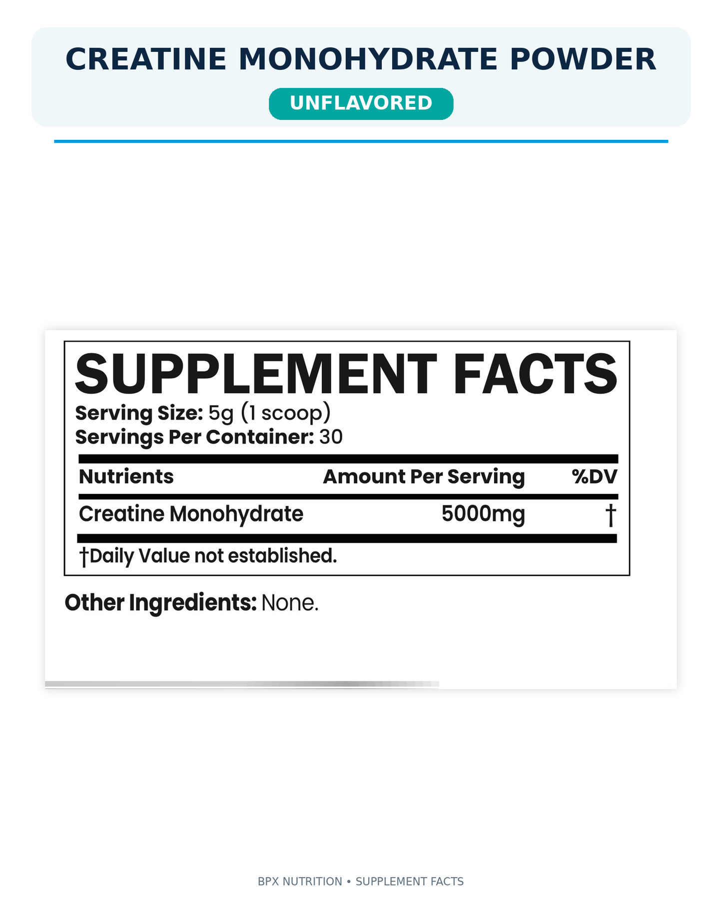 BPX Creatine Monohydrate Powder