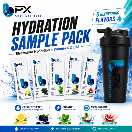 BPX Nutrition Electrolyte Hydration Sample Pack – 5 Flavors