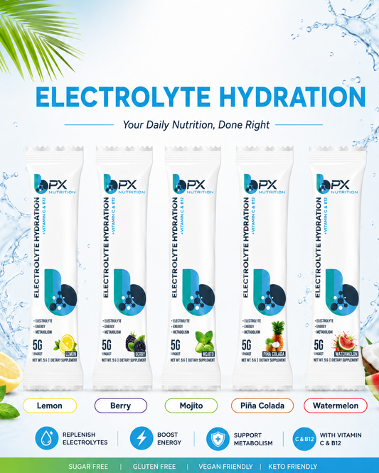 BPX Nutrition Electrolyte Hydration Sample Pack – 5 Flavors