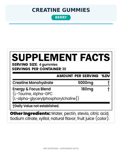 BPX Creatine Monohydrate Gummies