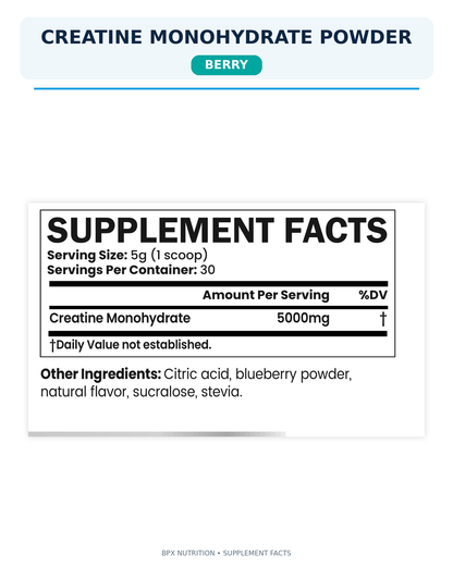 BPX Creatine Monohydrate Powder