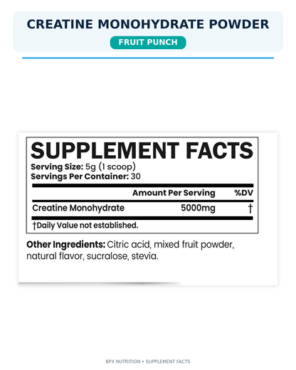 BPX Creatine Monohydrate Powder