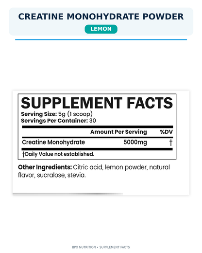 BPX Creatine Monohydrate Powder