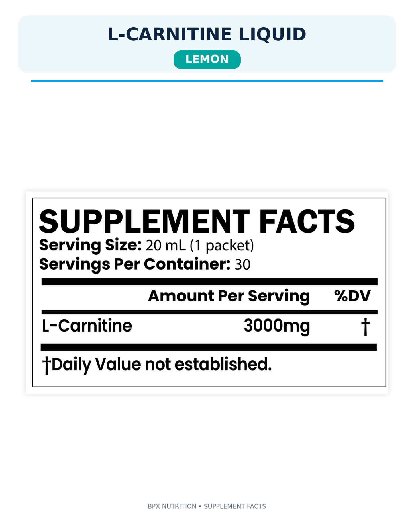 BPX L-Carnitine Liquid