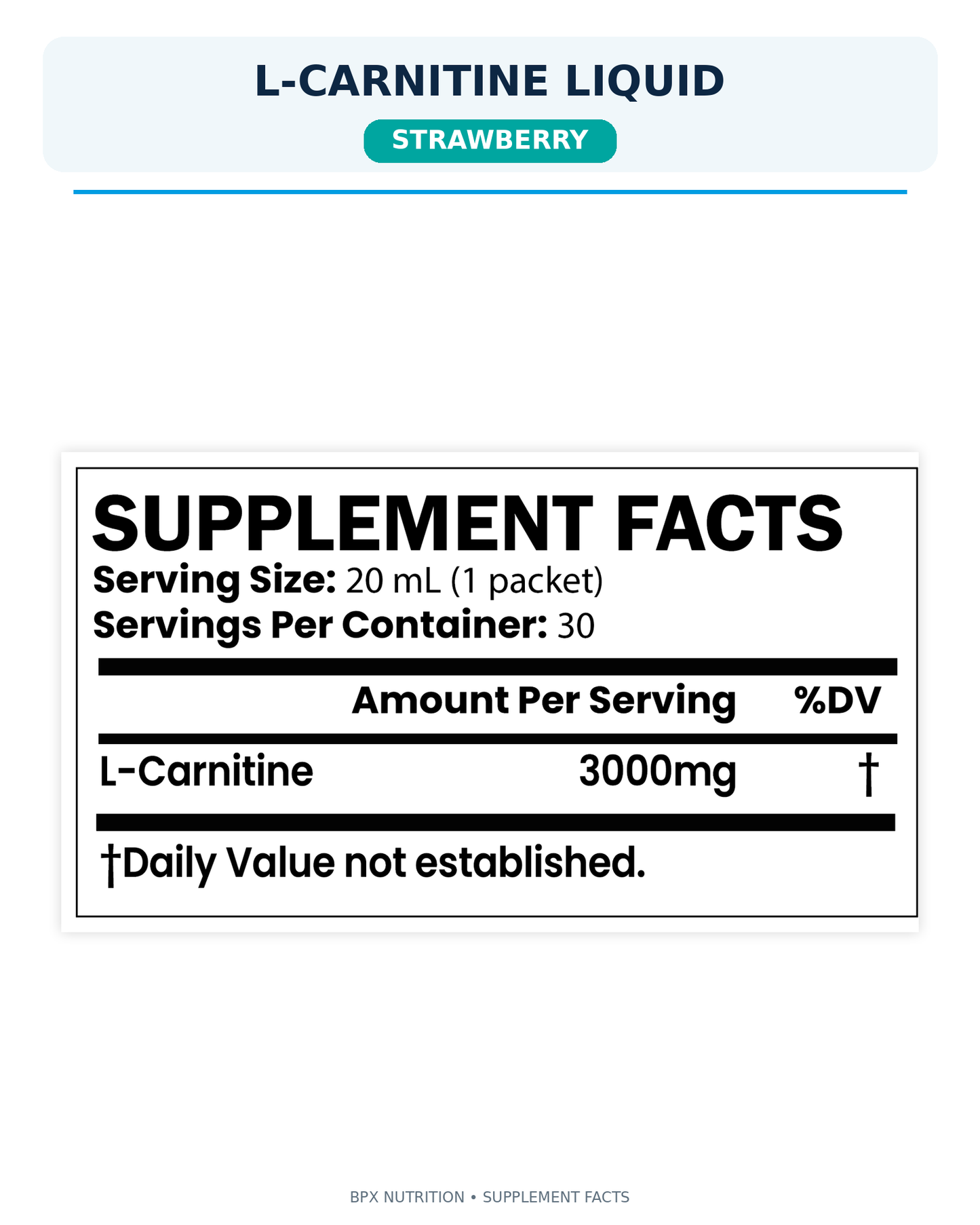 BPX L-Carnitine Liquid