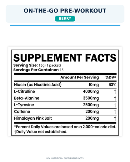 BPX On-the-Go Pre-Workout Packets