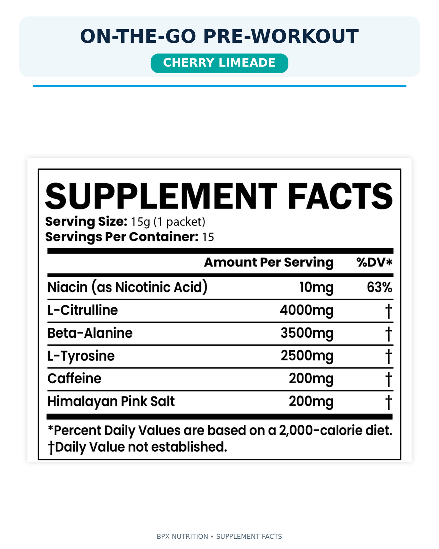 BPX On-the-Go Pre-Workout Packets