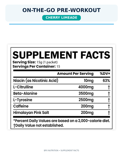 BPX On-the-Go Pre-Workout Packets