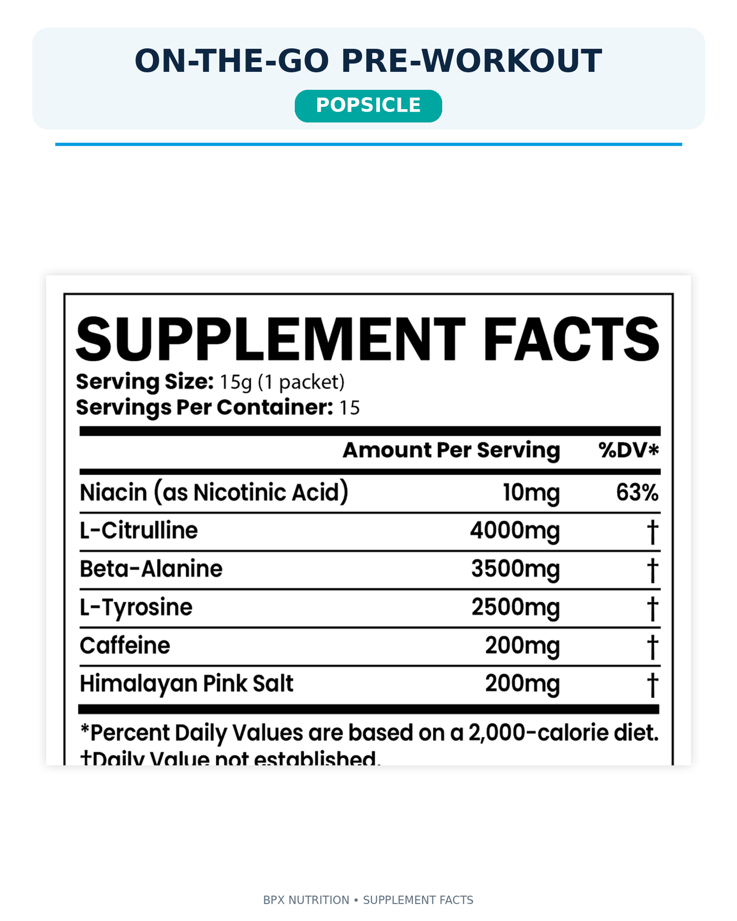 BPX On-the-Go Pre-Workout Packets