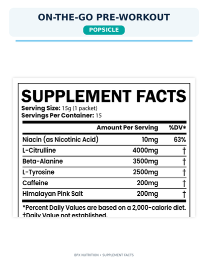 BPX On-the-Go Pre-Workout Packets