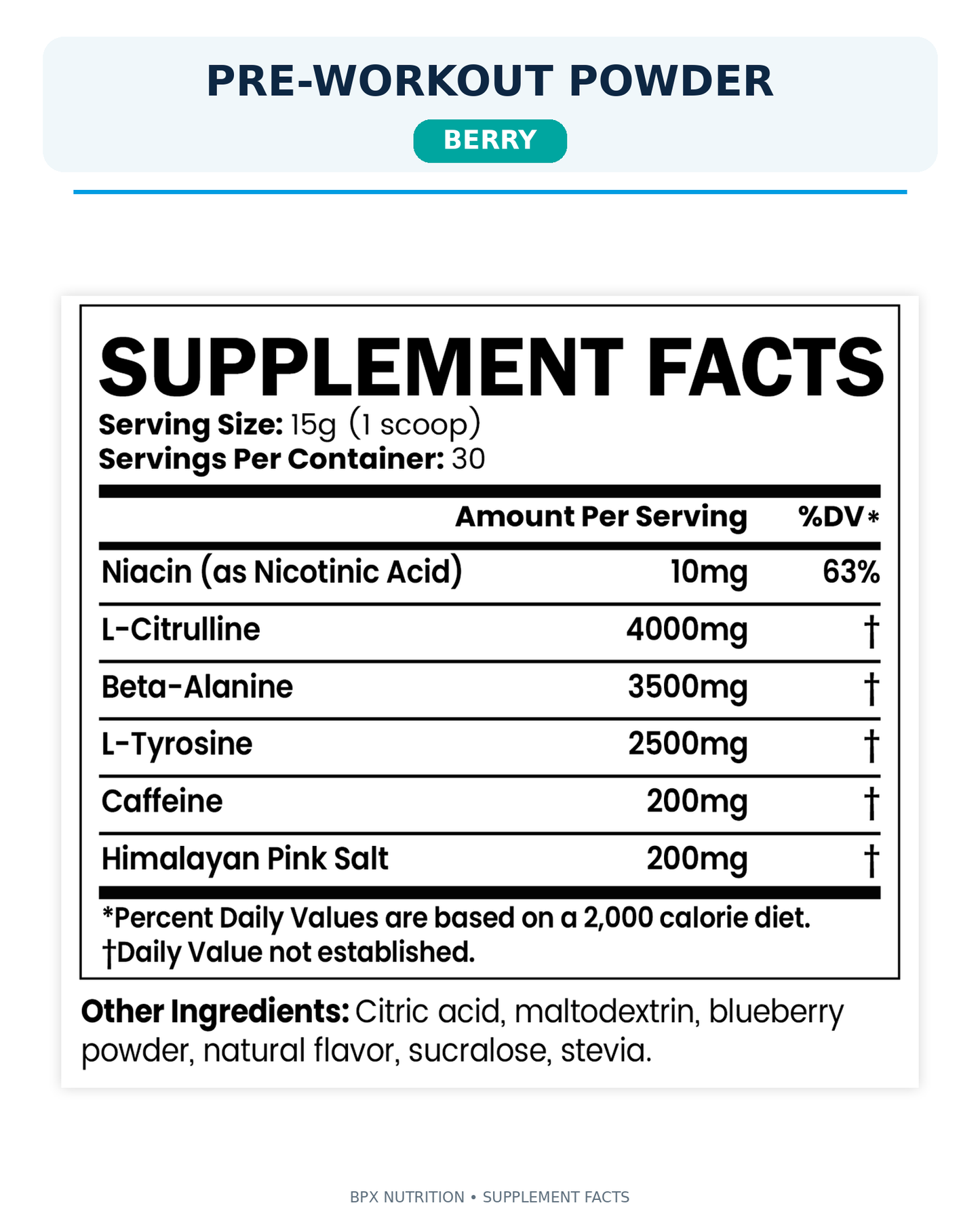 BPX Pre-Workout Powder