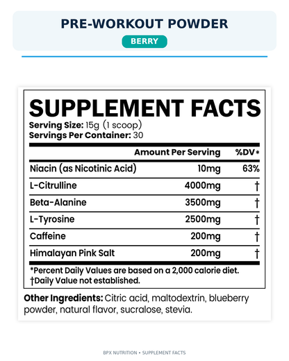 BPX Pre-Workout Powder