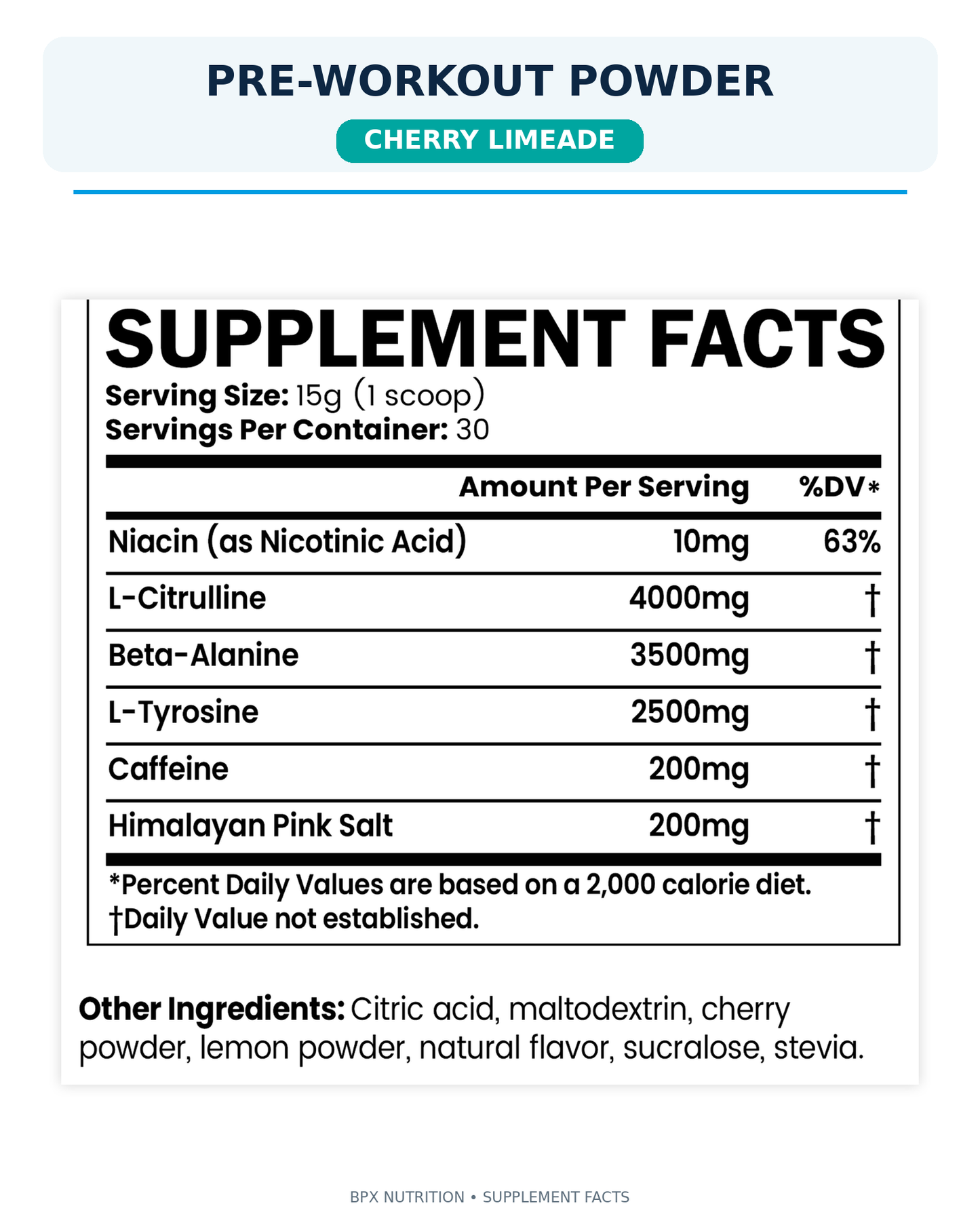 BPX Pre-Workout Powder