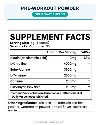 BPX Pre-Workout Powder