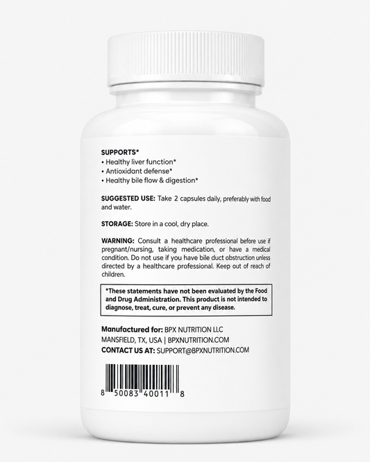 BPX TUDCA + Milk Thistle Liver Support