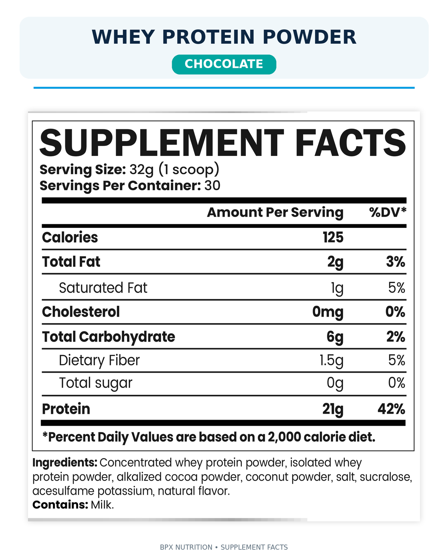 BPX Whey Protein Powder