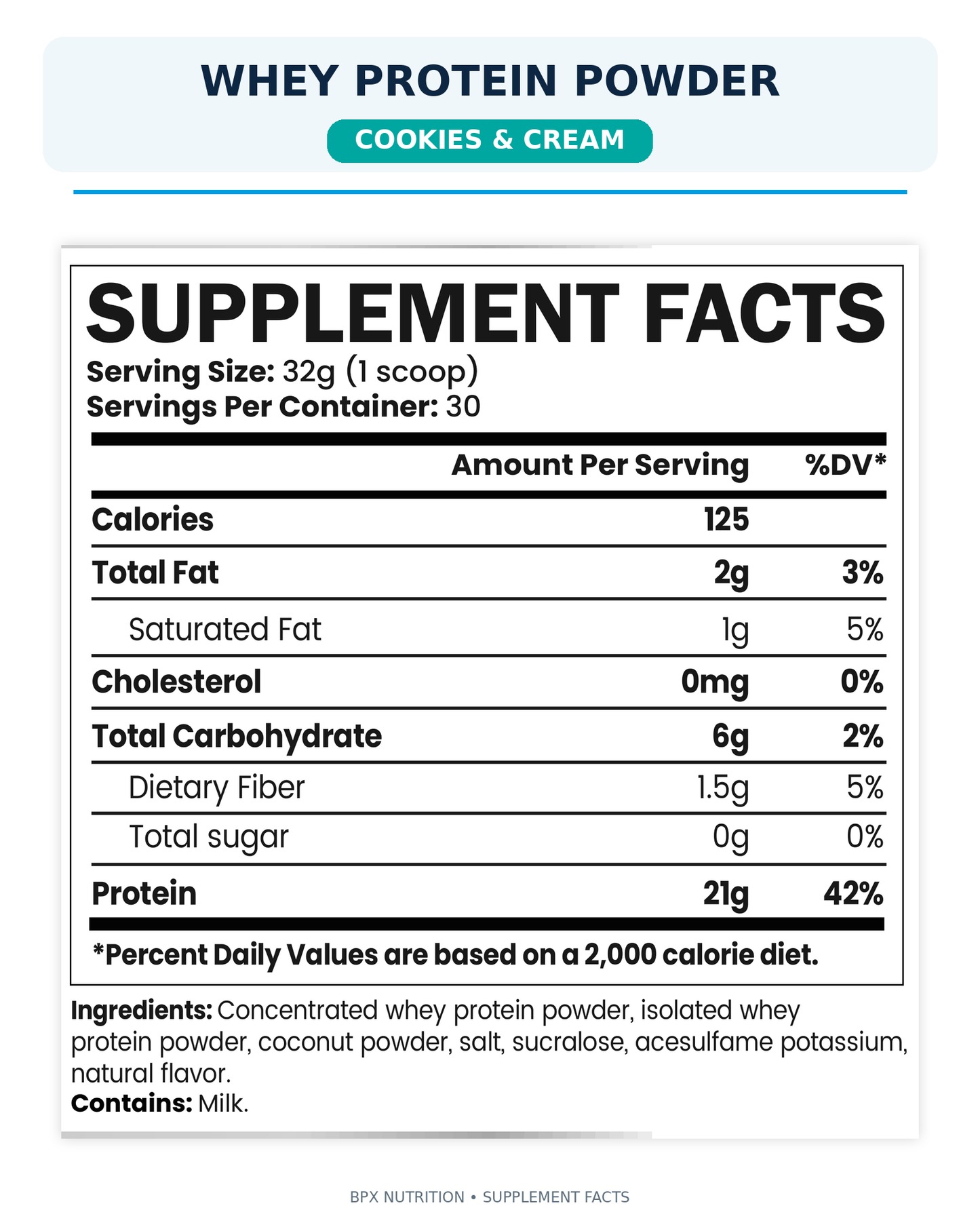 BPX Whey Protein Powder