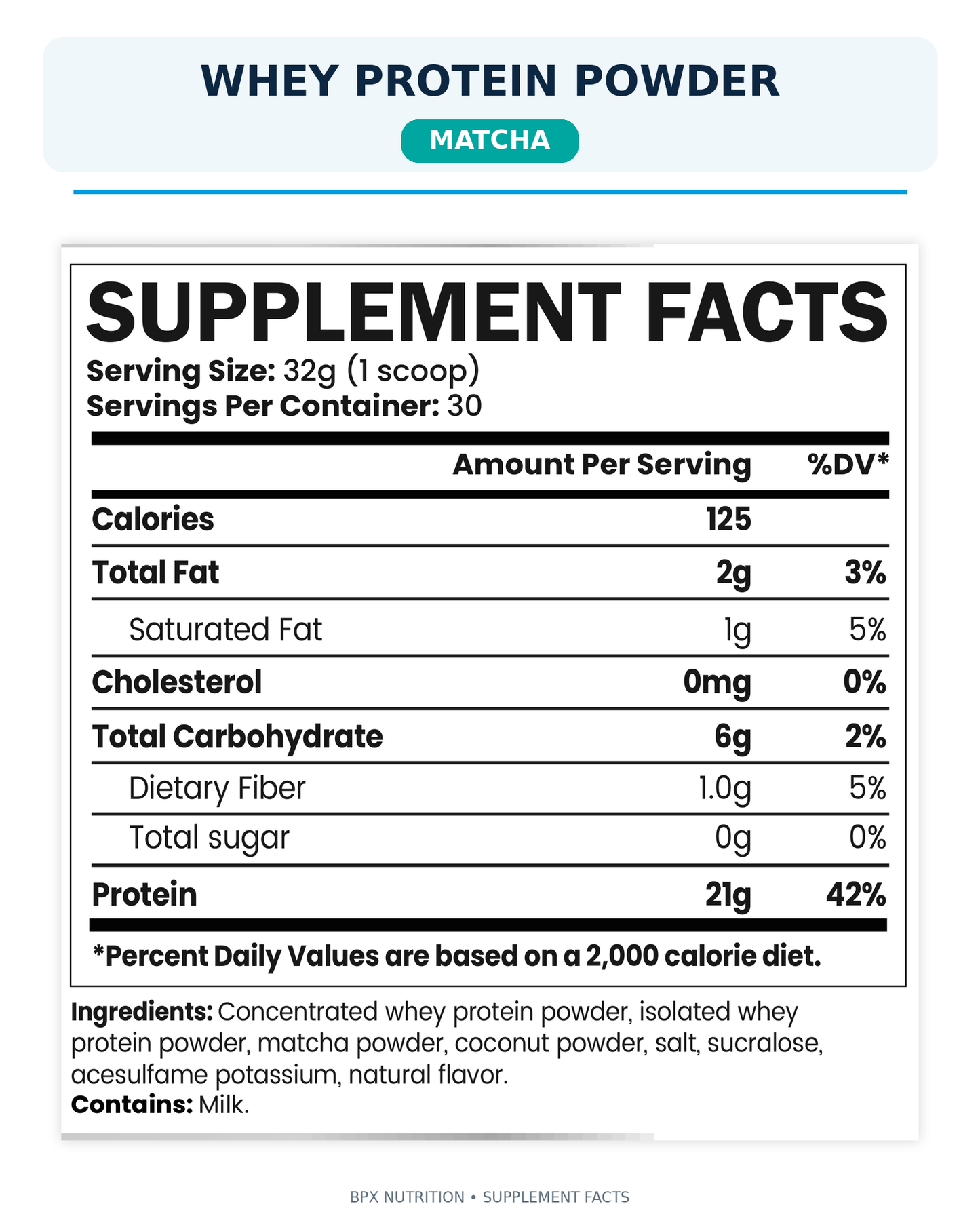 BPX Whey Protein Powder