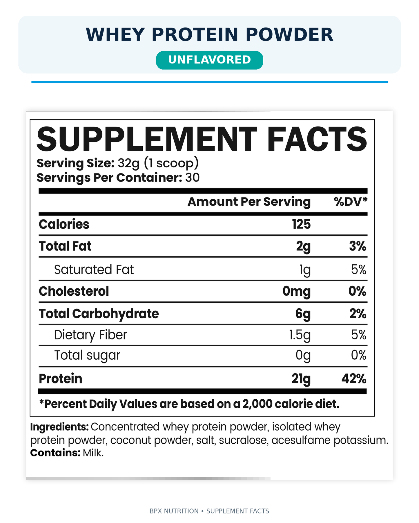 BPX Whey Protein Powder
