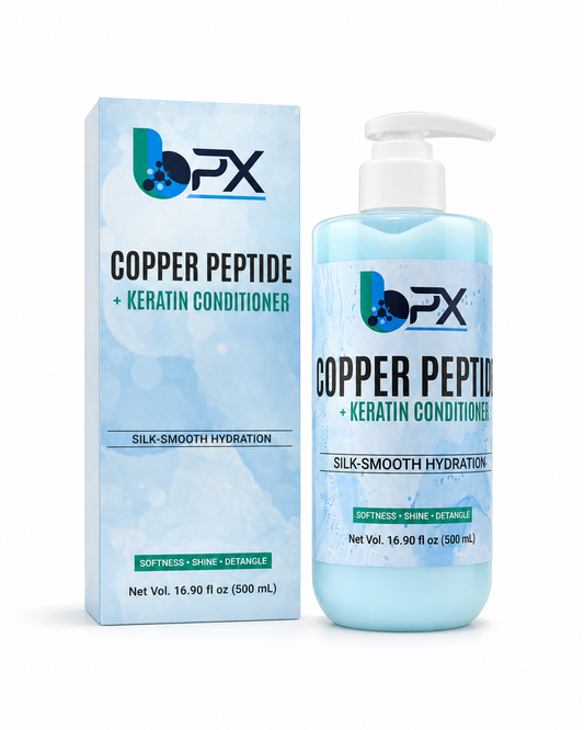 BPX GHK-Cu Copper Peptide + Keratin Conditioner bottle