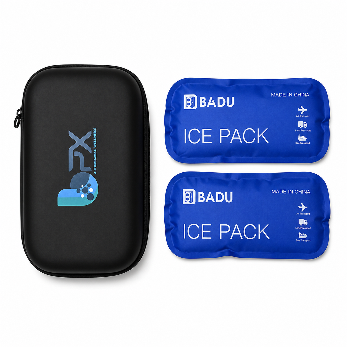 BPX insulated syringe travel case with ice packs – product photo